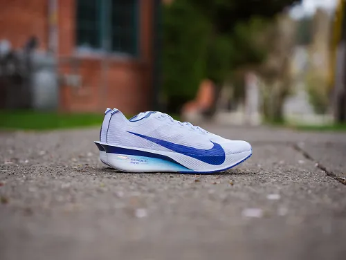 The Nike Vaporfly 4 Ghost Blue Void Persian Violet